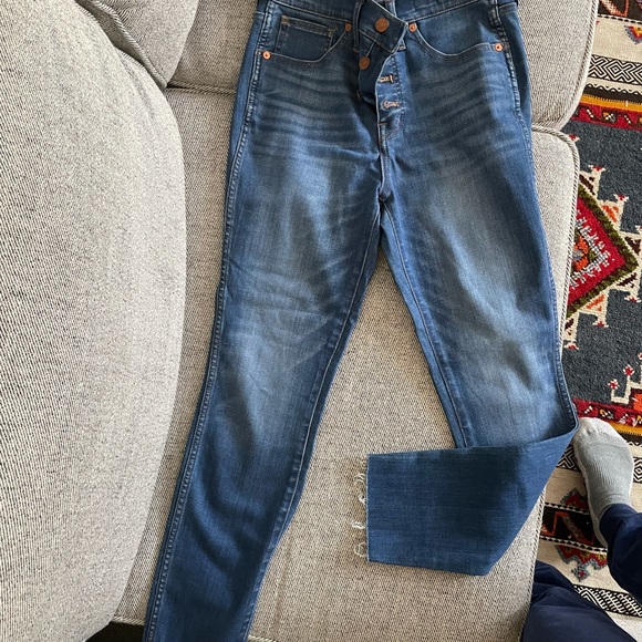 Madewell Button Fly 10” rise Tencel Skinny Jean - Picture 1 of 5